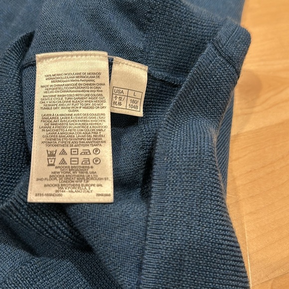 Brooks Broth Merino Wool V-Neck Sweater - Picture 5 of 5